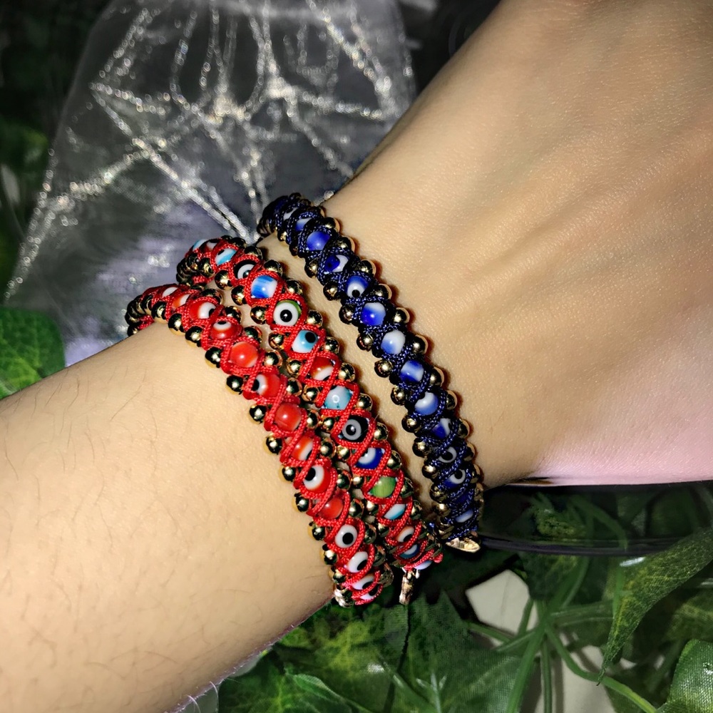 Brand New Handmade X Evil Eye Bracelets